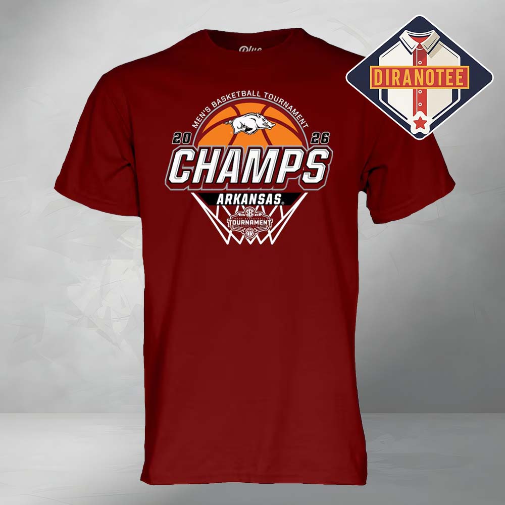Arkansas Razorbacks Blue 84 Unisex 2026 SEC Men's Basketball Tournament Champions Locker Room Red Cardinal Unisex T-Shirt Arkansas Razorbacks Blue 84 Unisex 2026 SEC Men's Basketball Tournament Champions Locker Room Red Cardinal Unisex T-Shirt