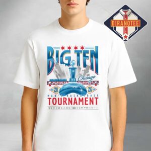 Big Ten Men’s Basketball Tournament T-Shirt At United Center In Chicago On March 2026 Skyline Edition Unisex T-Shirt