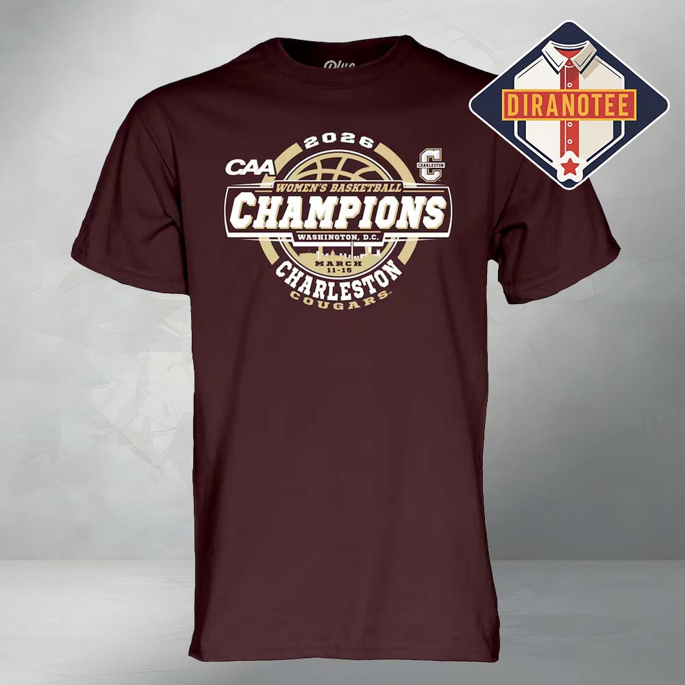Charleston Cougars Women's Basketball Blue 84 Unisex 2026 CAA Tournament Champions Unisex T-Shirt Charleston Cougars Women's Basketball Blue 84 Unisex 2026 CAA Tournament Champions Unisex T-Shirt
