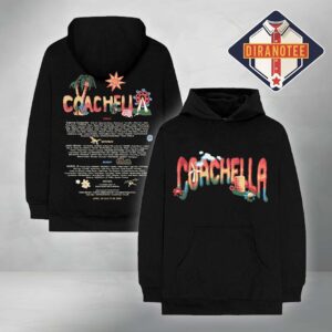 Coachella Festival Felt Cute 2026 Lineup Hoodie