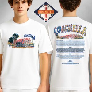 Coachella Festival Pastels 2026 Lineup Tee Shirt