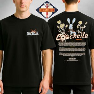 Coachella Festival Ribbons And Roses 2026 Lineup Tee