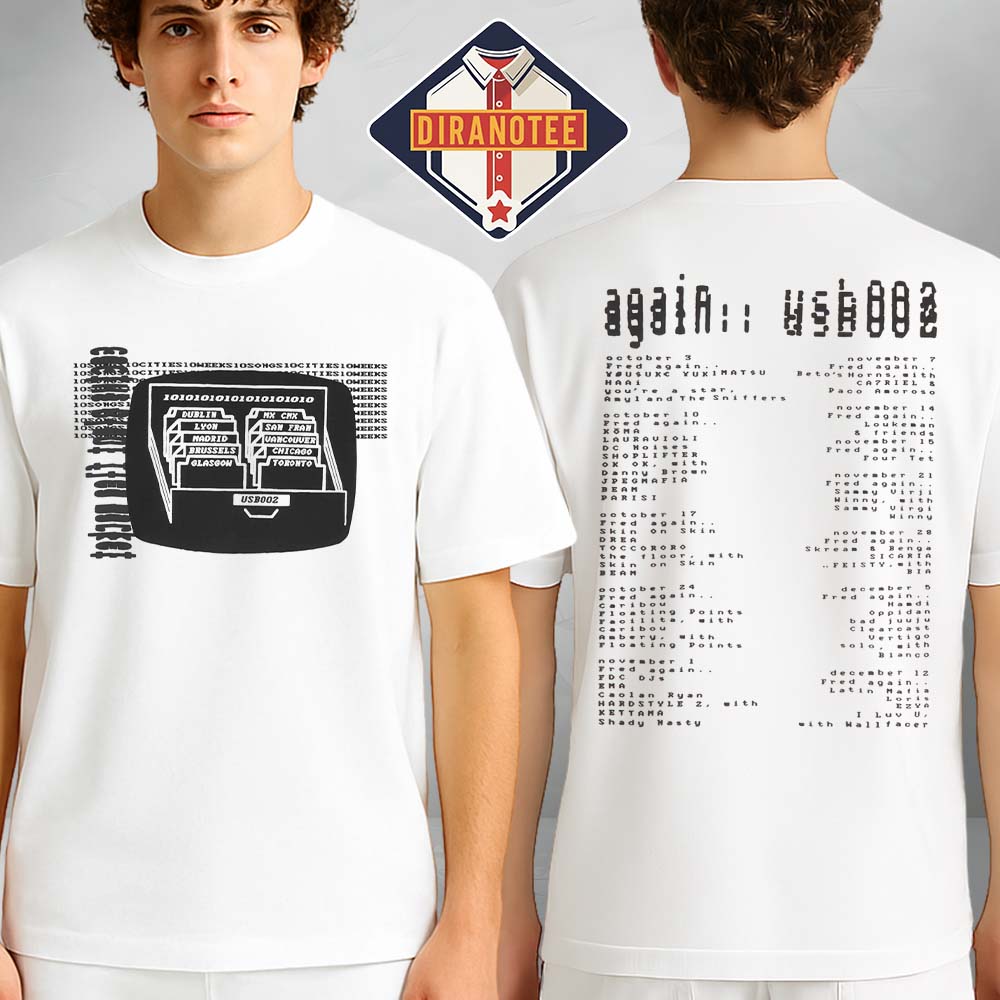 Fred Again x Cactus Plant Flea Market usb002 101010 og Tee Fred Again x Cactus Plant Flea Market usb002 101010 og Tee