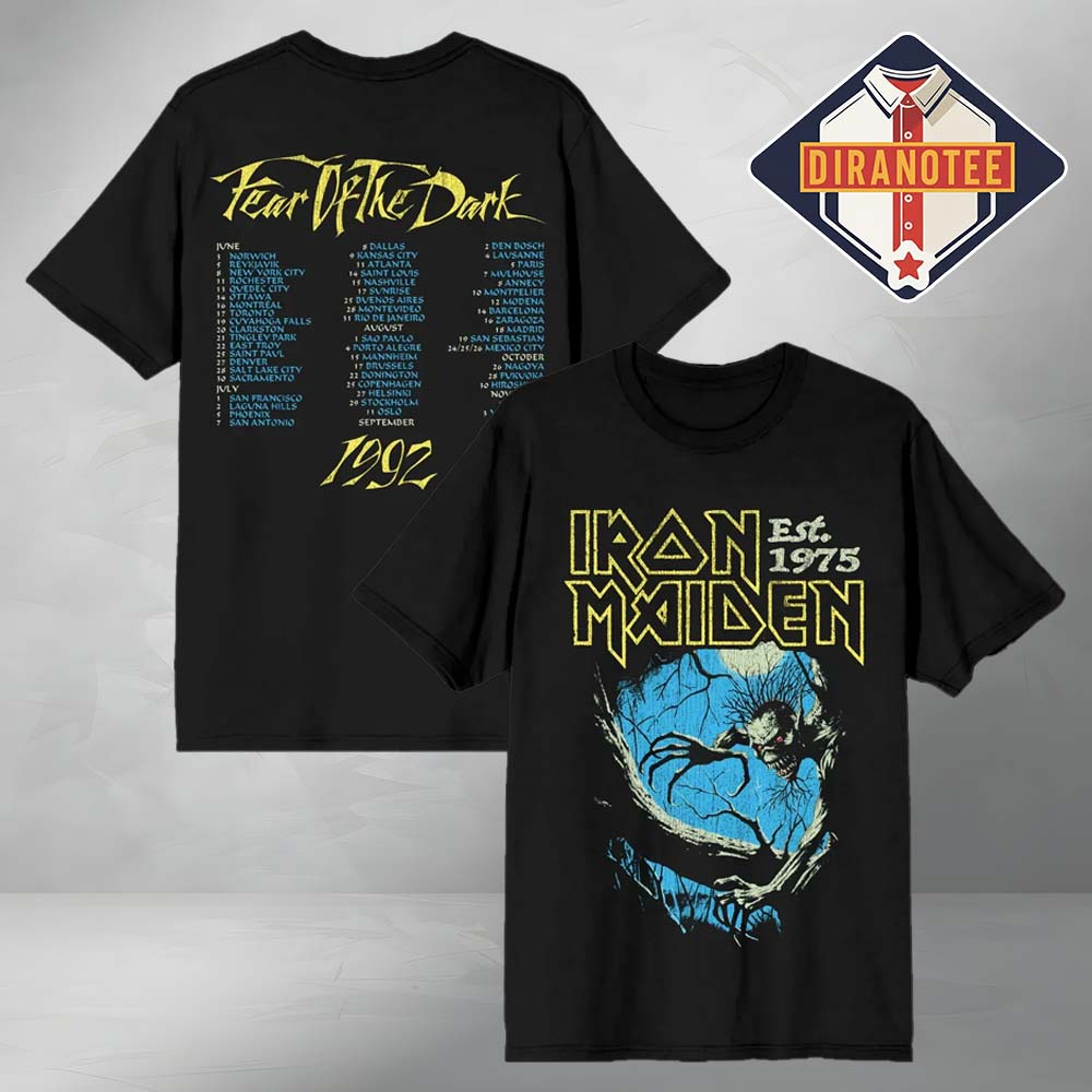 Iron Maiden 50th Fear of The Dark Tour Tee Iron Maiden 50th Fear of The Dark Tour Tee