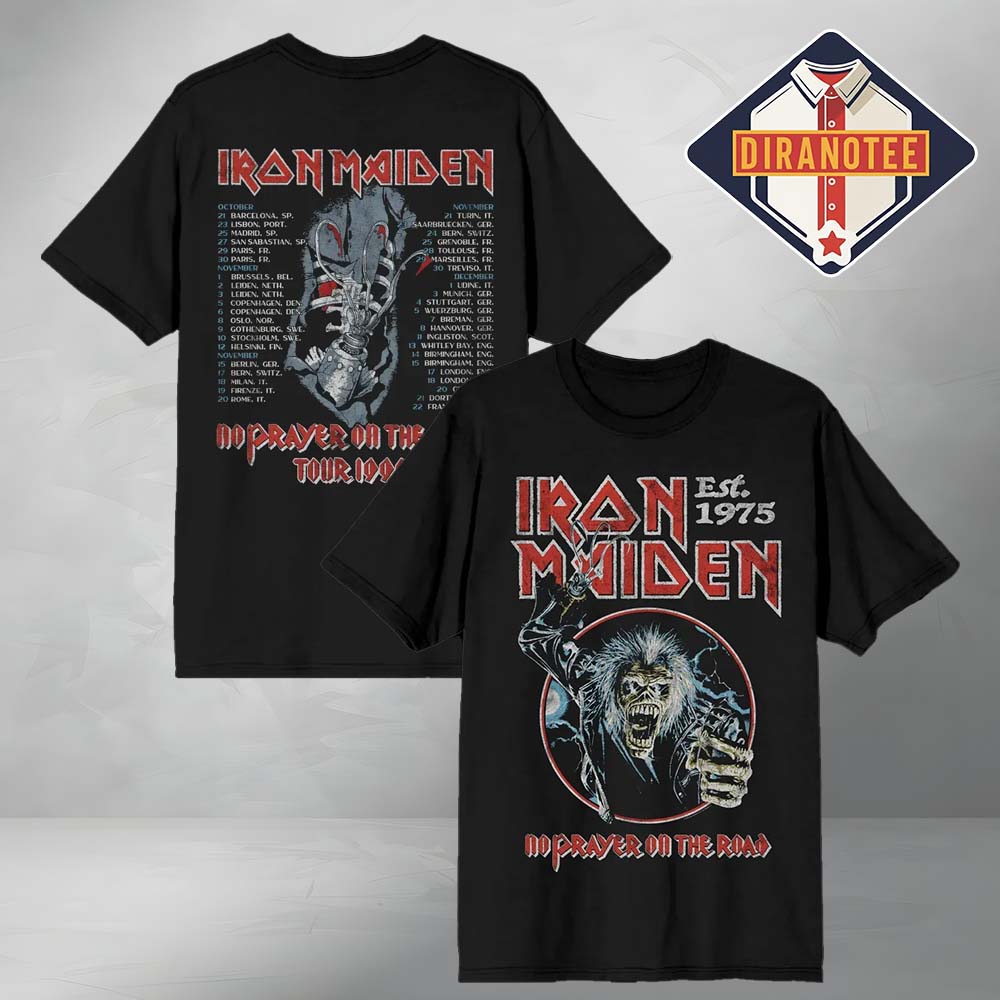 Iron Maiden 50th No Prayer For The Road Tee Iron Maiden 50th No Prayer For The Road Tee