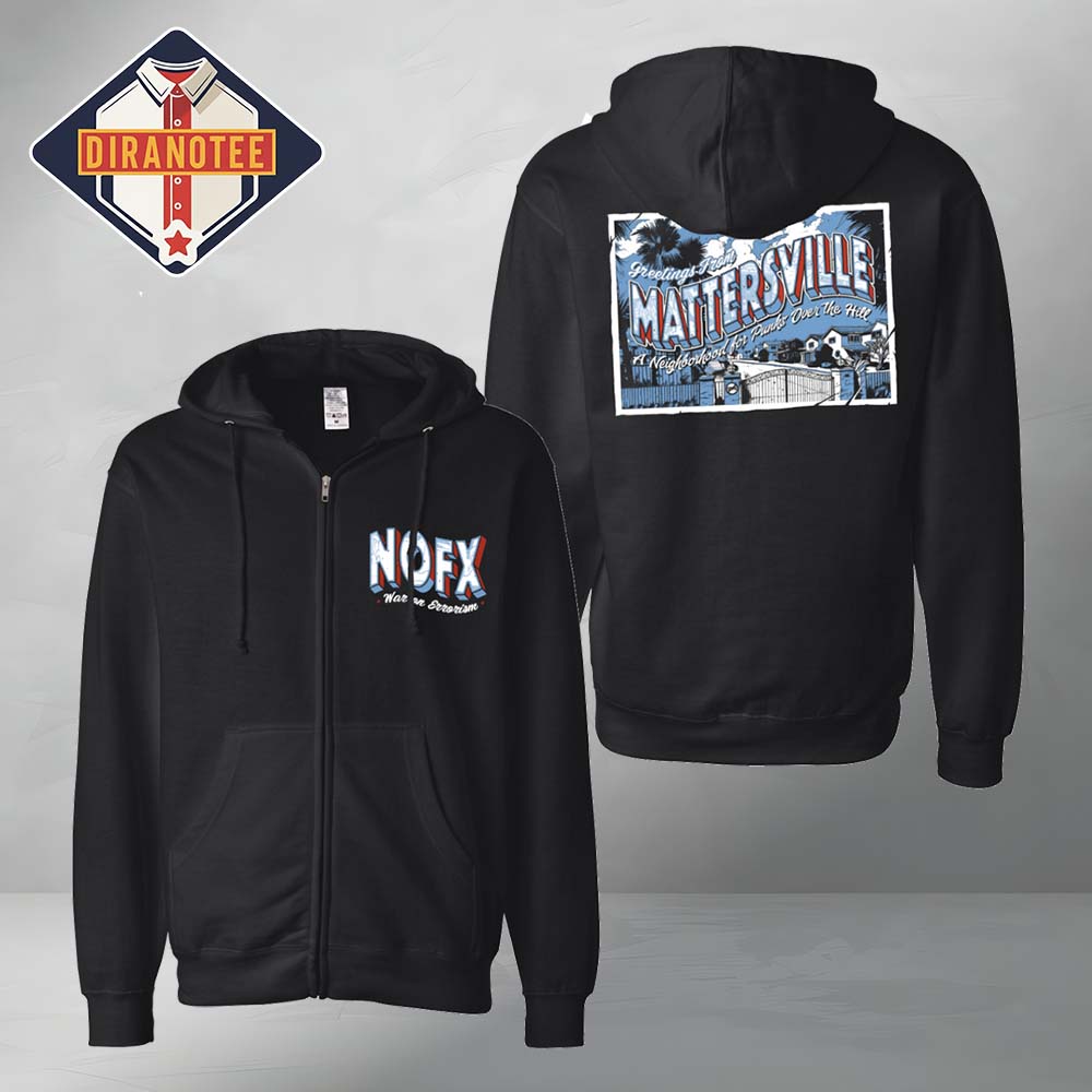 NOFX 2026 Mattersville Zip Up Hoody NOFX 2026 Mattersville Zip Up Hoody