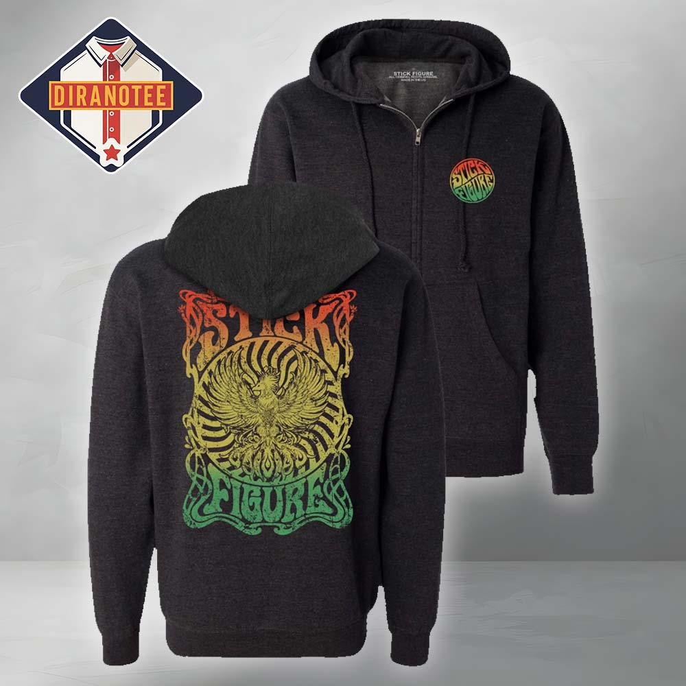 Stick Figure Rasta Phoenix Zip Hoodie Stick Figure Rasta Phoenix Zip Hoodie