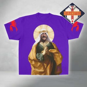 Westside Gunn 4th Rope Heels Have Eyes 11 Philadelphia 2026 Religious Art Graphic Purple All Over Print Shirt