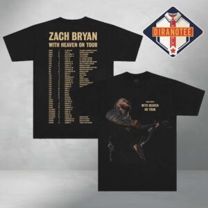 Zach Bryan Merch With Heaven On Top Photo Tour 2026 Tee